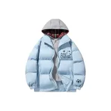 Небесный синий в клетку