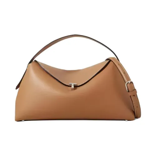 TOTEME T Замок Коровья кожа Одно плечо Сумка Средний Женские Темный хаки