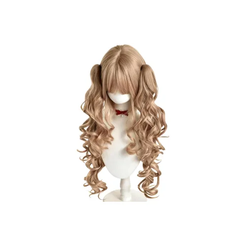 Sweet Pillow House Перука Длинные Кудрявые Волосы Двойная Копна Кукла Золотая Японский стиль Лолита Роман Кудрявый Высокая Температура Пряжа