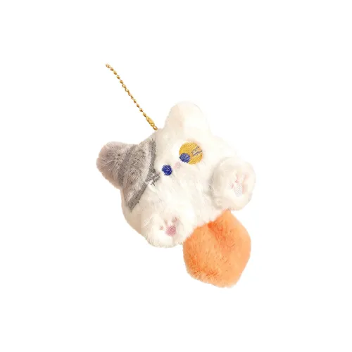 MENGO Kitten Сиамский Три Цветка Милый Исцеляющий Стиль Плюшевый Брелок 7 см Длина Тела