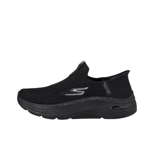 Skechers Goran Max Cushioning Arch Fit Легкая Поддержка Обувь для Ходьбы Женская Черная