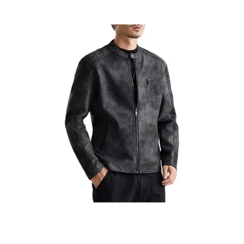 CHUAN QI BAO LUO Кожа Куртка Унисекс