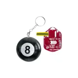 Чёрный 8 пазл подвеска + красная карта игрока