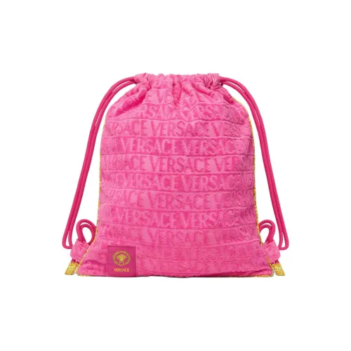 VERSACE Барокко Хлопок Путешествие Сумка для хранения Женская Розовая