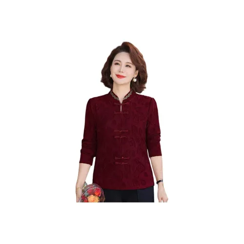 SHUHAOBAI Женские Средний Aged Пожилой Топы