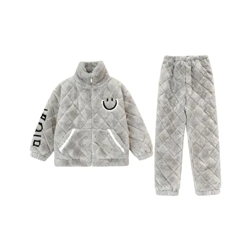 QIAOYUN Серый Мужской Пижамный Комплект