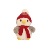 Зимний шарф Пингвин-Красный