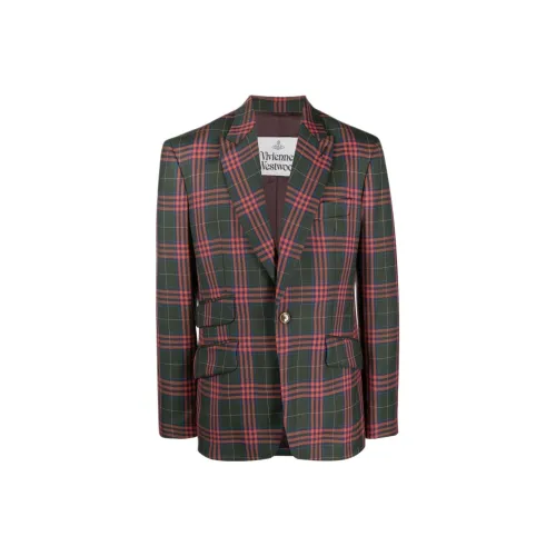 Vivienne Westwood Green Red Men's Business Suits Вивьен Вествуд Зеленый и Красный Мужские Деловые Костюмы