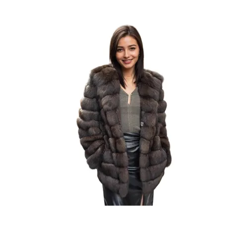 MH Каштановый Женские Меховые изделия