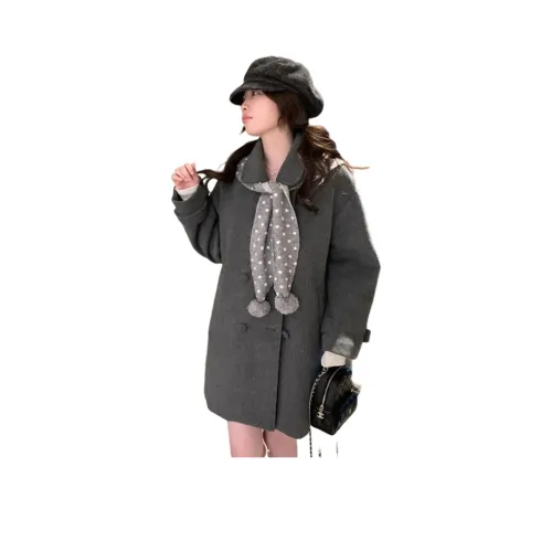 ETSE Серый Шаль Пальто Женское Пальто