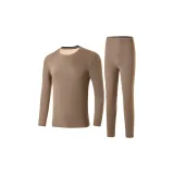 Круглый вырез, цвет мокко