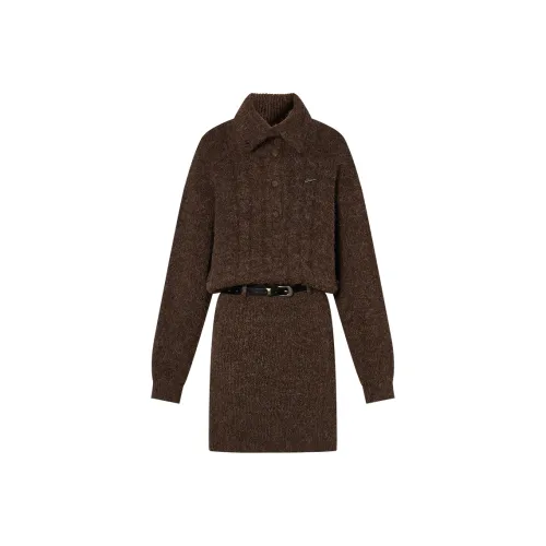 EPTISON WOMAN Длинное платье с длинными рукавами для женщин