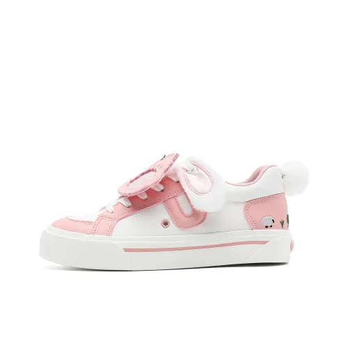 L.U.AGAIN Устойчивые к истиранию Легкие и Дышащие Скейтборд Кроссовки Низкие Унисекс Розовые 2025