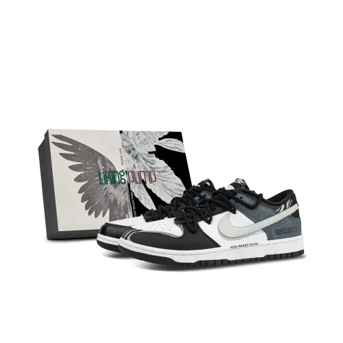 Nike Dunk Cyber Kiss Покрытие Амортизация Низкие Скейтборд Кроссовки Unisex Black Blue