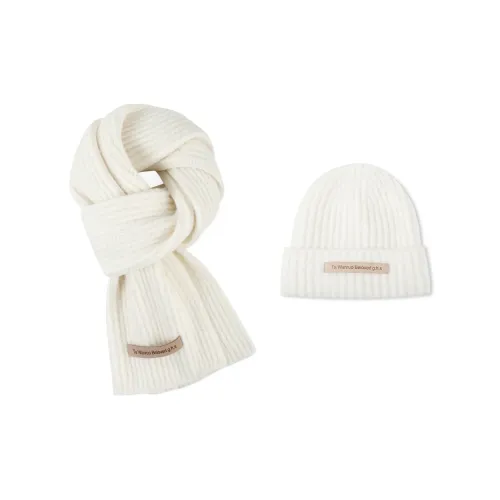 SHASHA Шерпа Вязаные Шарфы Унисекс Белый