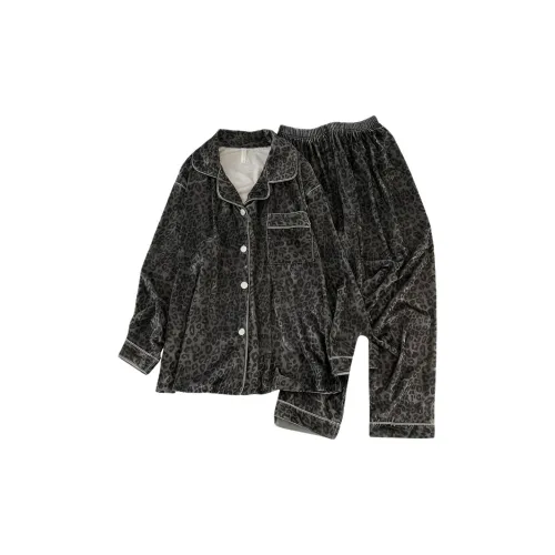 WANANNI Черный Женский Пижамный Комплект