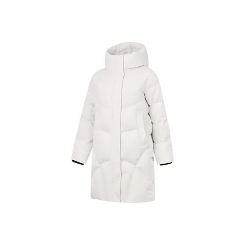 QIAODAN Pearl White Women's Down Jackets
