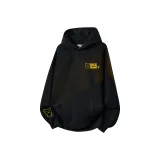 Тяжелый полиэстер-хлопок, черный-желтый (с флисовой подкладкой)