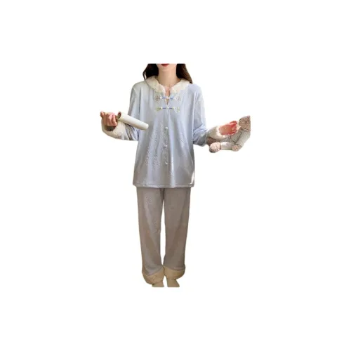 AHRTB Синий комплект женский пижамный комплект