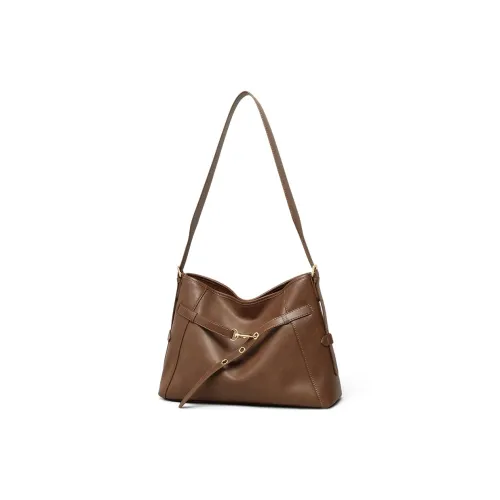 C°BANNER Коровья кожа с синтетической кожей сумка на плечо среднего размера женская коричневый