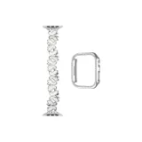 Белый с серебряным ободком + серебряный корпус ромба