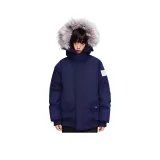 Темно-синий пуховый пиджак