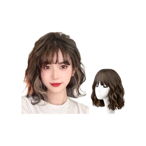 MUYAN Комплект для укладки коротких волос с завитками цвет молочно-чайный коричневый оттенок Ombre для женщин