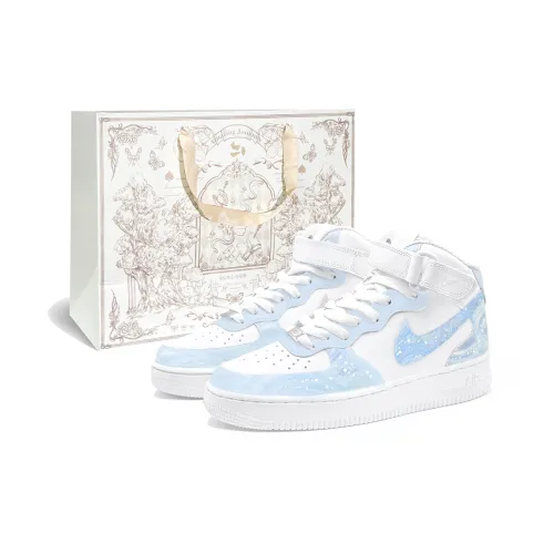 Nike Air Force 1 Shopping Bag Galaxy Mystery X First Moon Culture Abrasion Resistant Balance MID Top