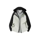 [Пальто + Базовый слой] Серый / L Круглый Значок Синий K-Светло-серый / L Круглый Значок Синий K