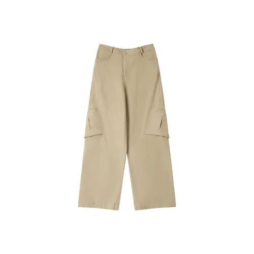 FAIRFAFO Хаки Женские Повседневные Брюки