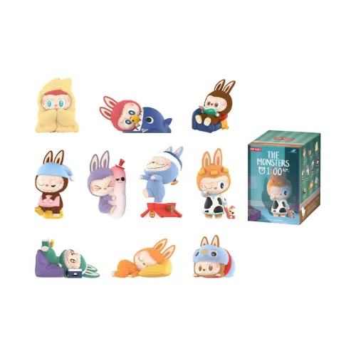 POP MART Коллаборация Midnight Collection Labubu THE MONSTERS Слепые коробки 10 За 1 Blind Коробка Целая коробка