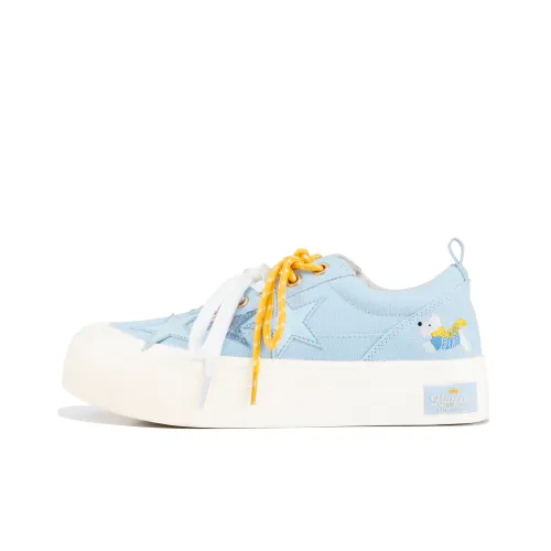 KAALIXTO Вест-хайленд Spring Journal Canvas Shoes Unisex Sky Blue