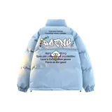 Синий (утолщенный хлопковый пуховик)