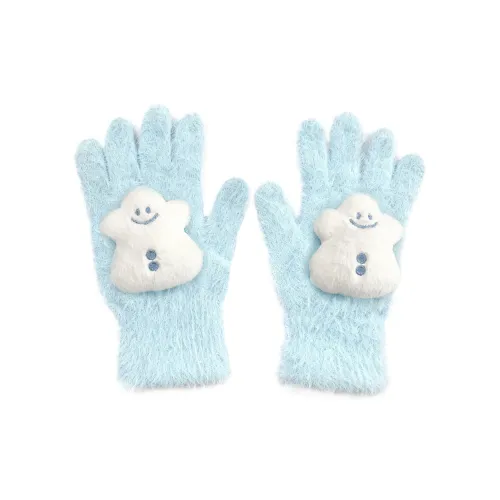 ZUOWEISHIJIA Вязаные перчатки из искусственного норкового меха унисекс