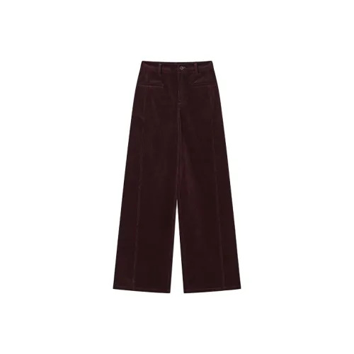 XIANGYING Бургунди Женские Повседневные Штаны