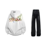 Бело-серый вереск + черный