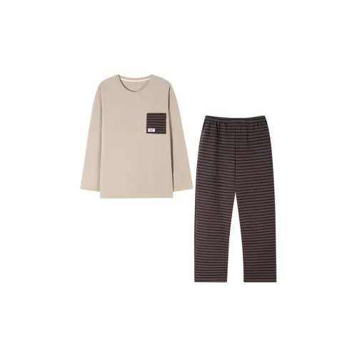 MIIOW Коричневый Мужской Пижамный Комплект