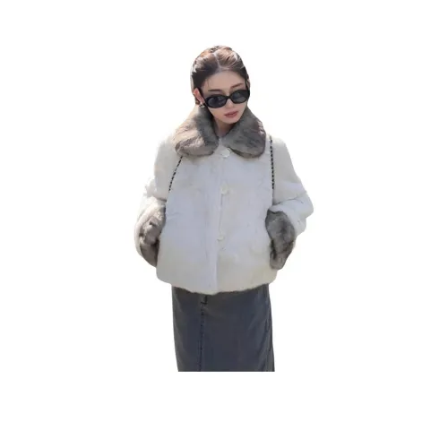 CHARM GLOW Серый Бежевый Многоцветный Женский Мех