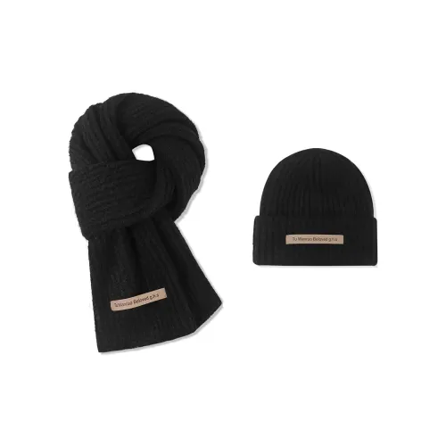 SHASHA Смесь Вязаные Шарфы Унисекс Черный