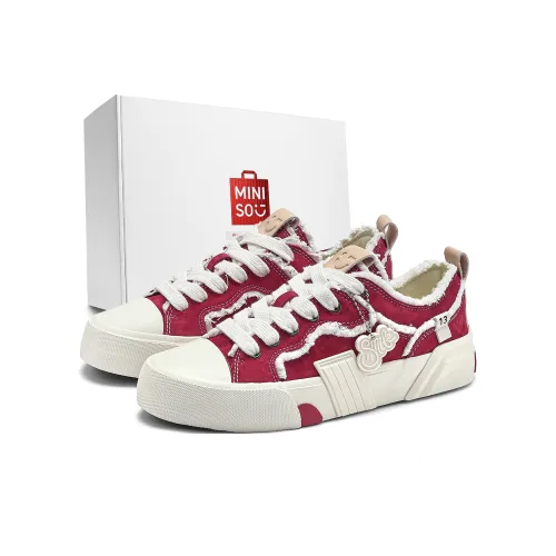 Miniso Скейтборд Кроссовки Низкие Топ Вермиллион Унисекс