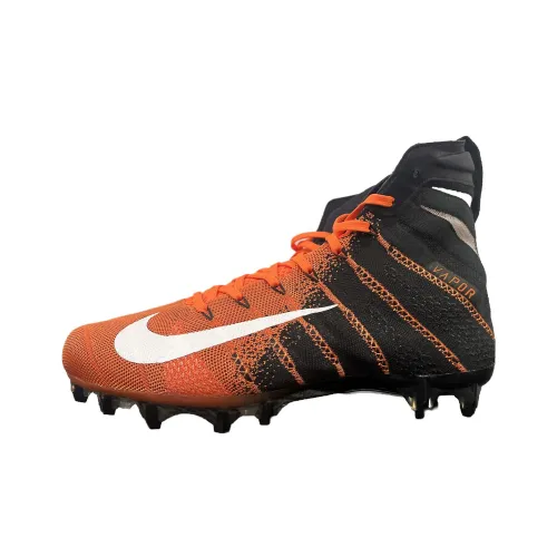 Nike Амортизация Износостойкие Высокие Беговые Кроссовки Мужские Черные и Оранжевые