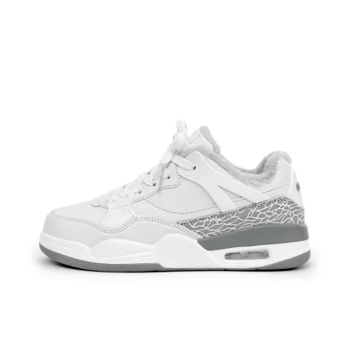 WJA Термический Износостойкий Легкий Противоскользящий Низкий Топ Скейтборд Кроссовки Унисекс Белый Серый