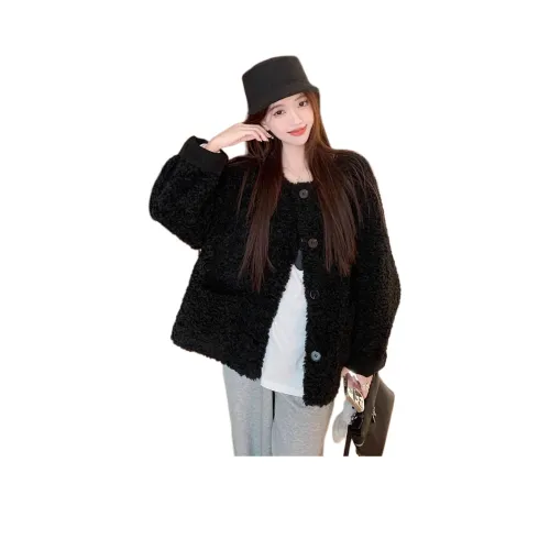 Little LU Studios Velvet Feel Coat Women's