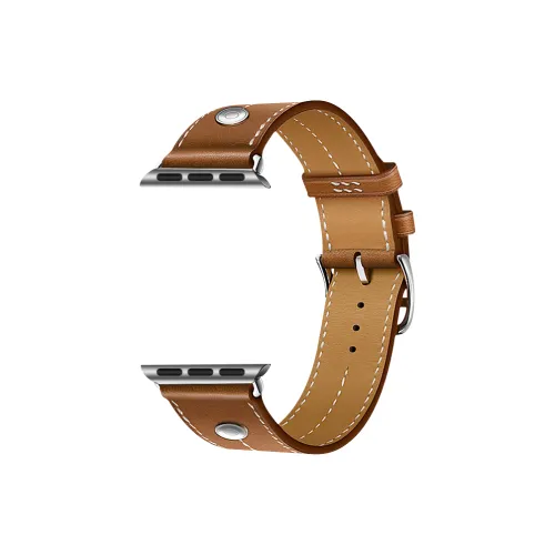 WOZUISHUAI Ремешок Apple Совместимость Коровья кожа Металл