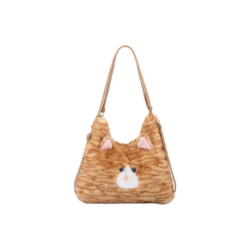 MARKANGARO ПУ (полиуретан) с полиэстером сумка через плечо стандартная женская оранжевый серый