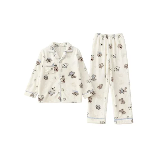 QIAOYUN Абрикос Женские Пижамные Комплекты