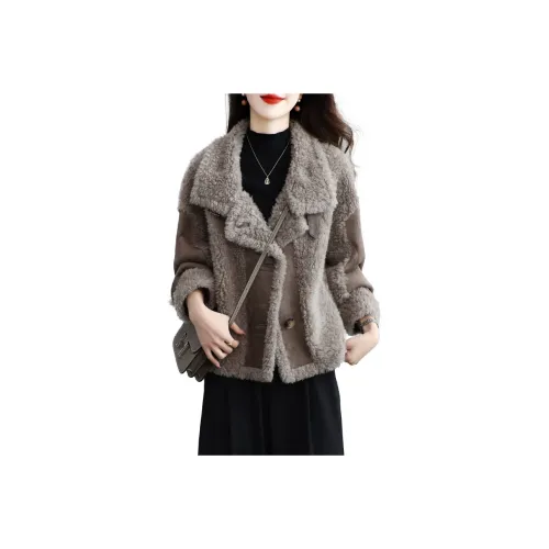 Langqing Velvet Feel Пальто Женское