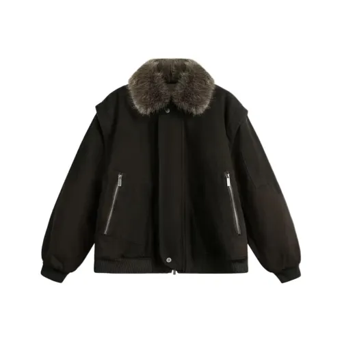 LEONBINNO Коричневый унисекс пуховики