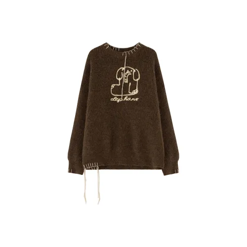 SOON FLOWER Кофе Женские Свитеры