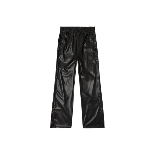 DIESEL Мужские кожаные штаны черного цвета